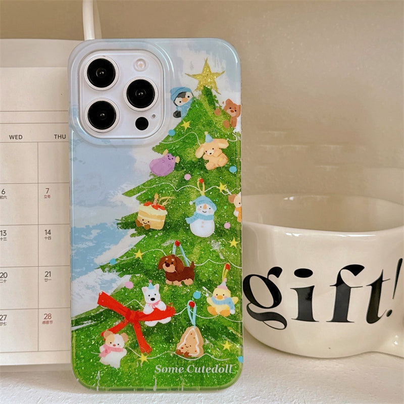 Winter Miracle: Cozy Christmas-themed Phone Case