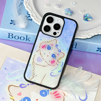 Cute kitten and puppy phone case