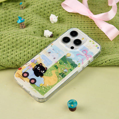 Cute kitten and puppy phone case