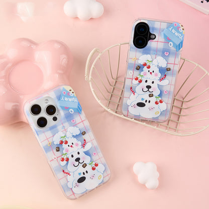 Cute kitten and puppy phone case