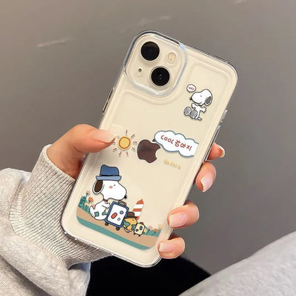 Peanuts Snoopy Themed Shockproof Phone Case