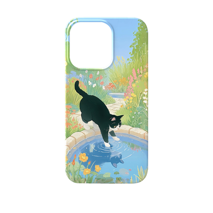 Cute kitten and puppy phone case