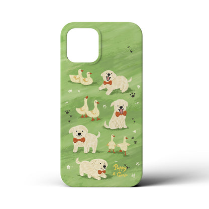 Cute kitten and puppy phone case