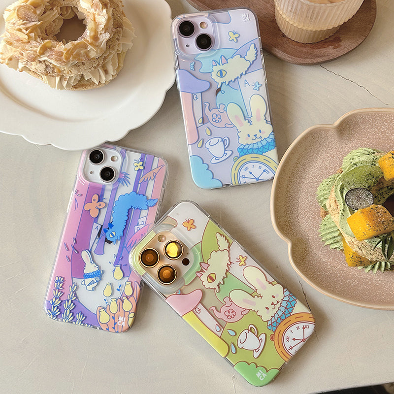 Cute kitten and puppy phone case