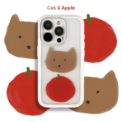 Cute kitten and puppy phone case