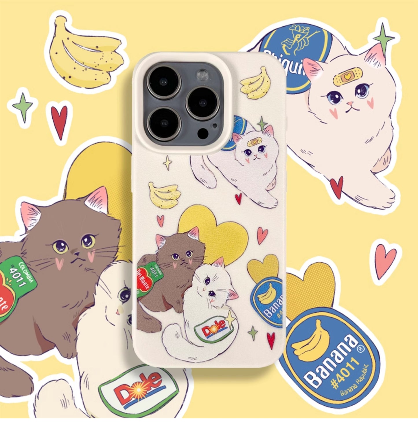 Cute kitten and puppy phone case