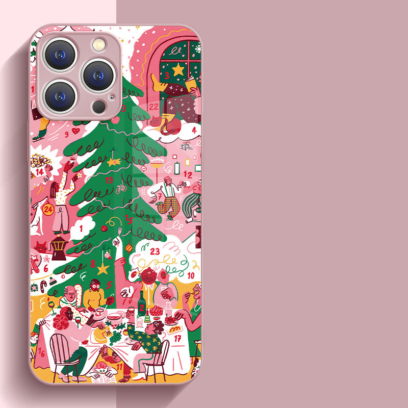 Winter Miracle: Cozy Christmas-themed Phone Case