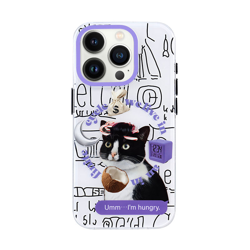 Cute kitten and puppy phone case