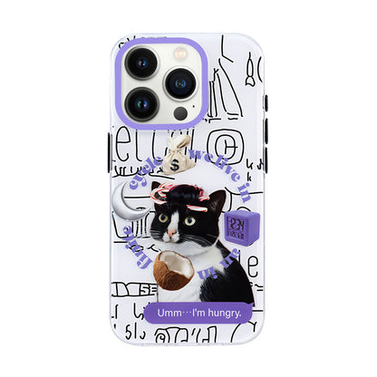 Cute kitten and puppy phone case