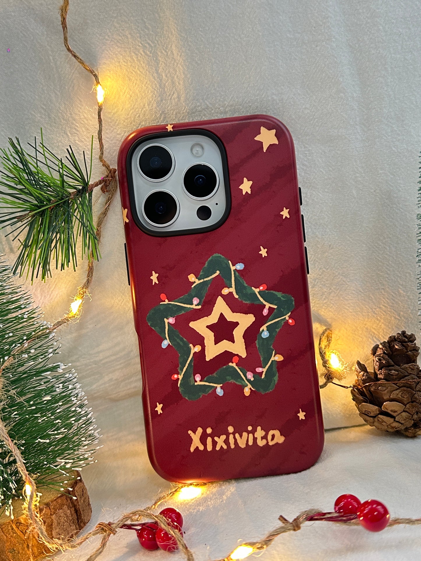 Winter Miracle: Cozy Christmas-themed Phone Case