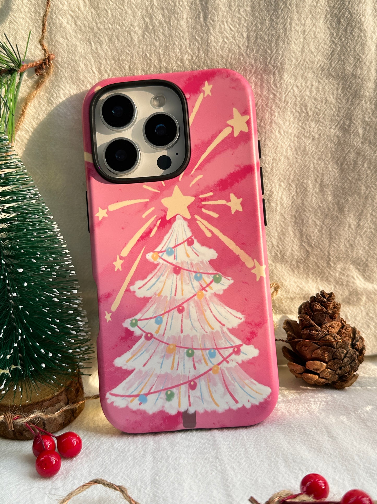 Winter Miracle: Cozy Christmas-themed Phone Case