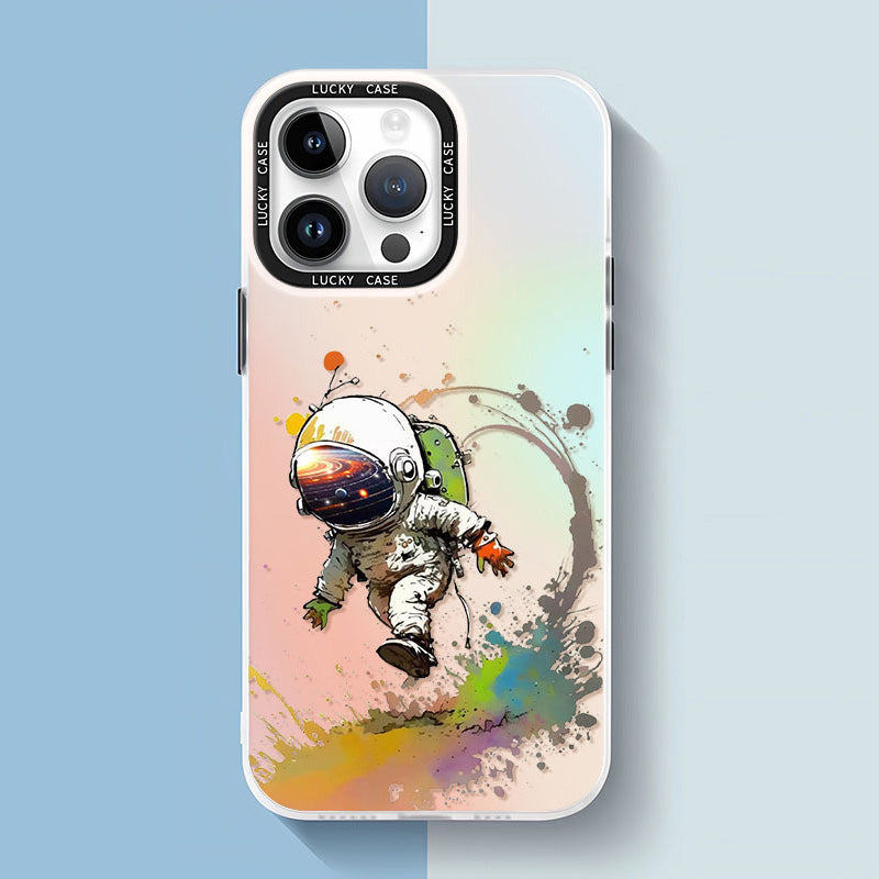 new original astronaut electroplated mobile phone case