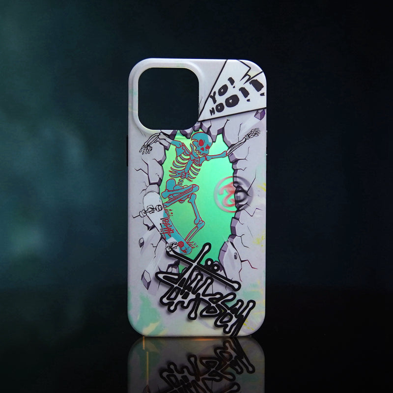 original new skeleton man phone case