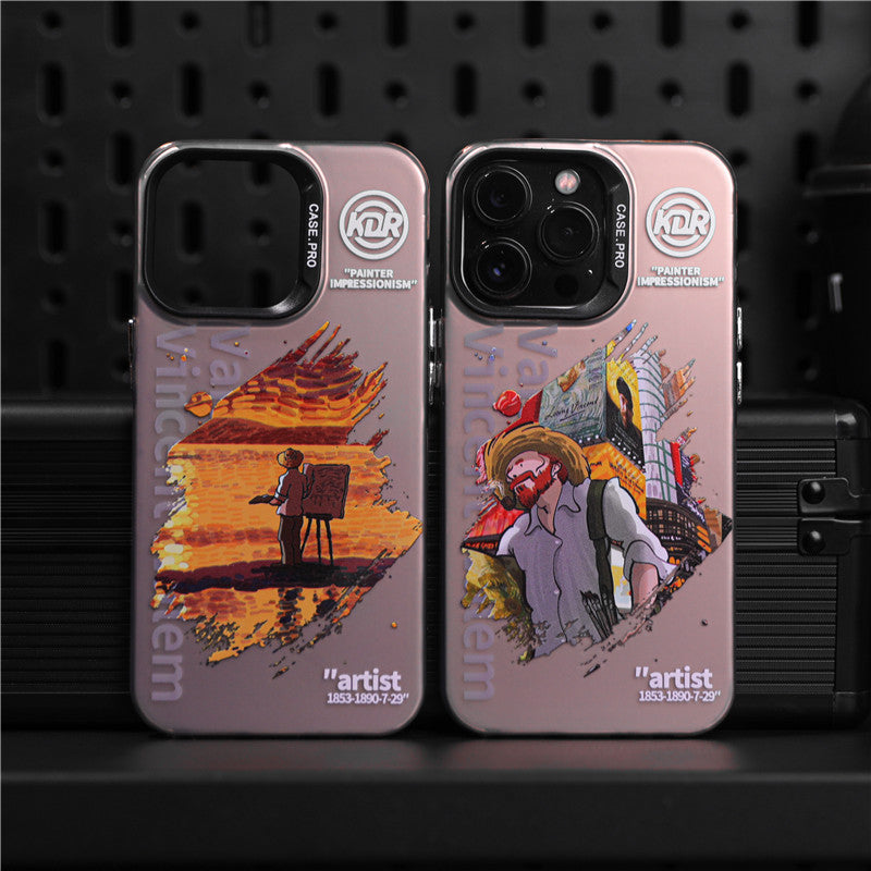 Van Gogh's famous painting original electroplated mobile phone case