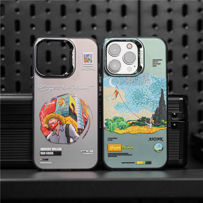 Van Gogh's famous painting original electroplated mobile phone case