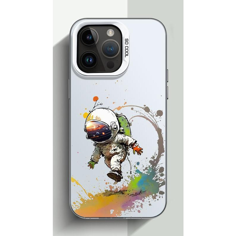 new original astronaut electroplated mobile phone case