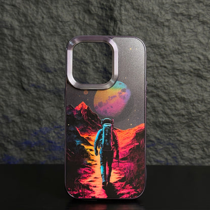 new original astronaut electroplated mobile phone case